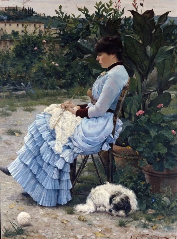 Angiolo - Eleonora Tommasi in giardino